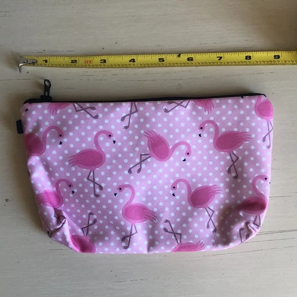 New - flamingo 🦩 zippered cosmetic bag - Picture 4 of 4